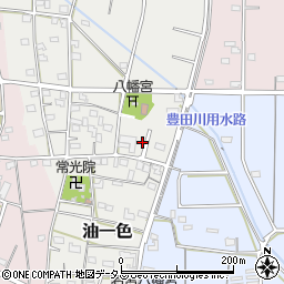 静岡県浜松市浜名区油一色176周辺の地図