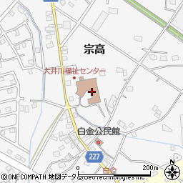 焼津市役所　大井川福祉センターほほえみ周辺の地図