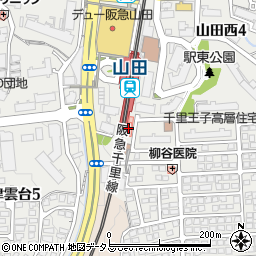 山田東阪急ビル周辺の地図