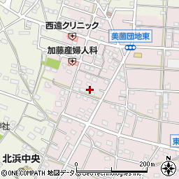 静岡県浜松市浜名区東美薗1375周辺の地図