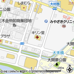 キリン堂　三木大村店周辺の地図
