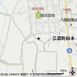 三重県津市芸濃町椋本1067-3周辺の地図