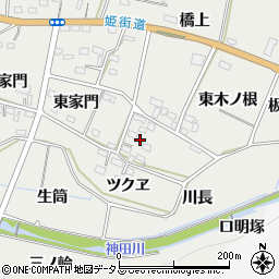 愛知県豊橋市石巻本町西木ノ根周辺の地図