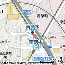 南茨木駅周辺の地図