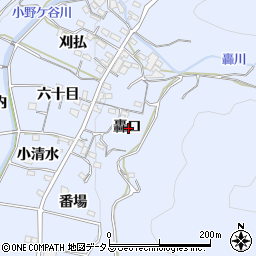 愛知県西尾市西幡豆町轟口周辺の地図