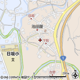 静岡県掛川市日坂44周辺の地図