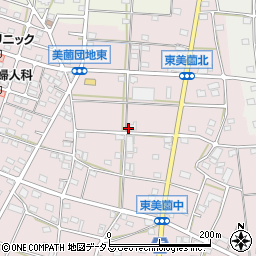 静岡県浜松市浜名区東美薗1484周辺の地図