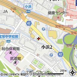 兵庫日産宝塚南店周辺の地図