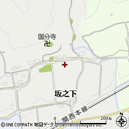 三重県伊賀市坂之下周辺の地図