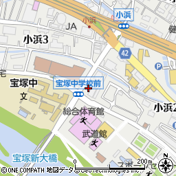 カーコンビニ倶楽部萩野自動車　宝塚店周辺の地図