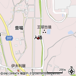 愛知県西尾市鳥羽町入通周辺の地図