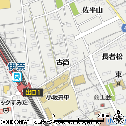 愛知県豊川市伊奈町古当周辺の地図