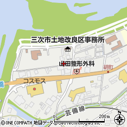広島県三次市十日市西6丁目周辺の地図