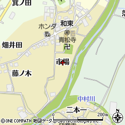 京都府相楽郡和束町中市場周辺の地図
