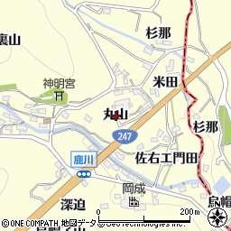 愛知県西尾市東幡豆町丸山周辺の地図