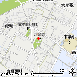 江楽寺周辺の地図