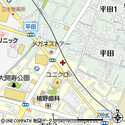 ファミリーマート三木末広店周辺の地図