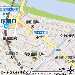あっとびっくり宝塚店周辺の地図