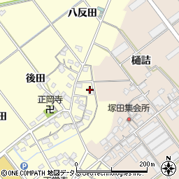 愛知県豊川市正岡町後田478周辺の地図