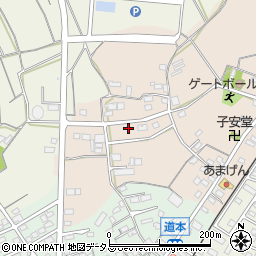 静岡県浜松市浜名区道本81周辺の地図