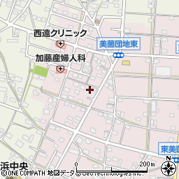 静岡県浜松市浜名区東美薗1449-1周辺の地図