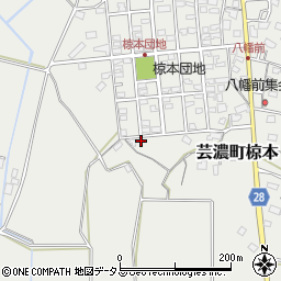 三重県津市芸濃町椋本1068-1周辺の地図