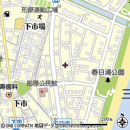 愛知県蒲郡市形原町春日浦18-15周辺の地図