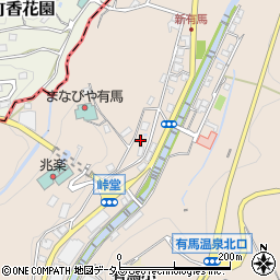 兵庫県神戸市北区有馬町158周辺の地図