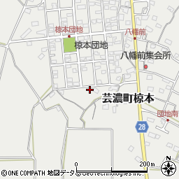 三重県津市芸濃町椋本1058周辺の地図
