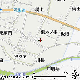 愛知県豊橋市石巻本町東木ノ根周辺の地図
