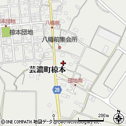 三重県津市芸濃町椋本1558周辺の地図