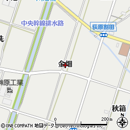 愛知県西尾市吉良町荻原金畑周辺の地図
