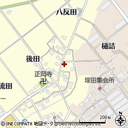 愛知県豊川市正岡町後田469周辺の地図