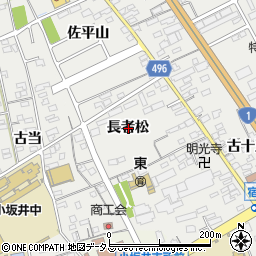 愛知県豊川市宿町長者松周辺の地図