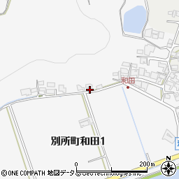兵庫県三木市別所町和田348周辺の地図