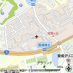 大阪府枚方市菊丘町周辺の地図