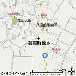 三重県津市芸濃町椋本1555周辺の地図