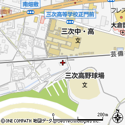 広島県三次市南畑敷町186周辺の地図
