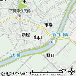 愛知県豊川市御津町下佐脇出口周辺の地図