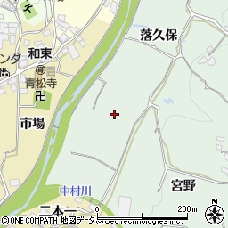 京都府相楽郡和束町門前落久保周辺の地図