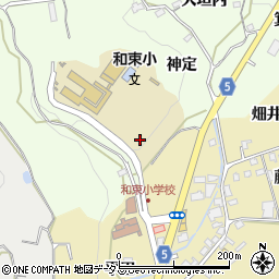 京都府相楽郡和束町園神定周辺の地図