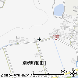 兵庫県三木市別所町和田350周辺の地図