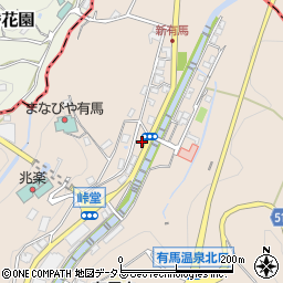 兵庫県神戸市北区有馬町146周辺の地図