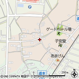 静岡県浜松市浜名区道本77周辺の地図