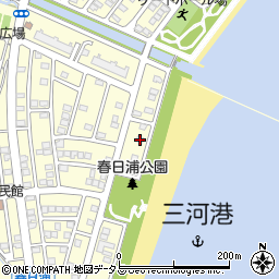 愛知県蒲郡市形原町春日浦2-3周辺の地図