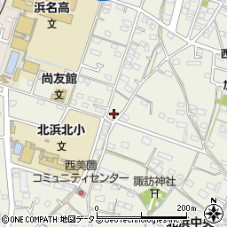 静岡県浜松市浜名区西美薗1845-4周辺の地図