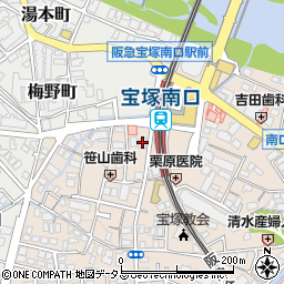 宝塚メディカルスクウェア周辺の地図
