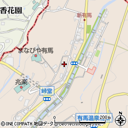 兵庫県神戸市北区有馬町147周辺の地図