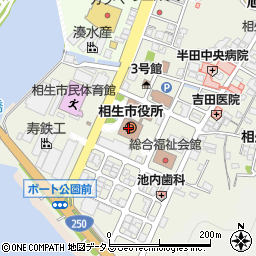 兵庫県相生市周辺の地図