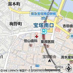 ドリーミン　宝塚南口教室周辺の地図